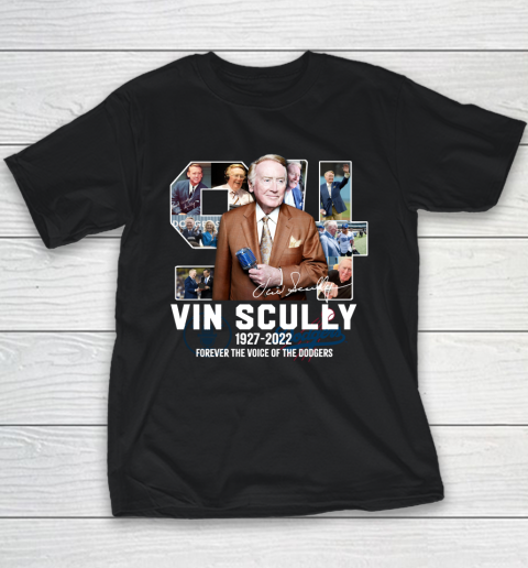 RIP Vin Scully 1927 2022 Los Angeles Legend Youth T-Shirt