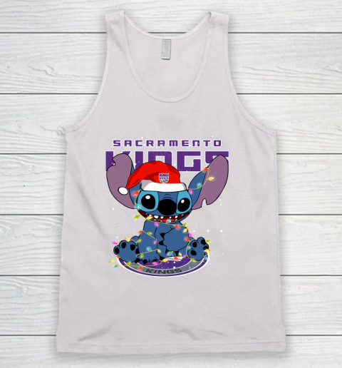 Sacramento Kings NBA noel stitch Basketball Christmas Tank Top