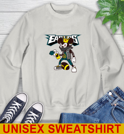 Philadelphia Eagles NFL Football Mickey Peace Sign Sports Sweatshirt 13 Philadelphia Eagles NFL Football Mickey Peace Sign Sports Sweatshirt - Image 13