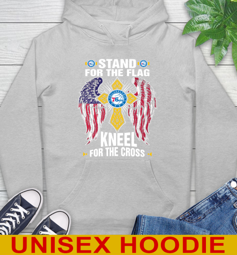 NBA Basketball Philadelphia 76ers Stand For Flag Kneel For The Cross Shirt Hoodie 6