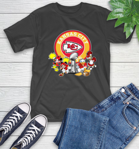 Kansas City Chiefs super bowl 2019 2020 mickey mouse minnie mouse donald duck daisy duck football shirt