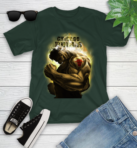 Chicago Bulls NBA Basketball Hulk Marvel Avengers Sports Youth T-Shirt 5