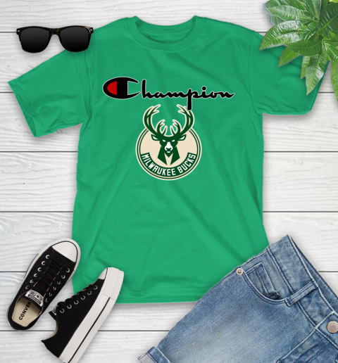 NBA Basketball Milwaukee Bucks Champion Shirt Youth T-Shirt 3