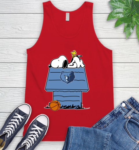 Memphis Grizzlies NBA Basketball Snoopy Woodstock The Peanuts Movie Tank Top 6