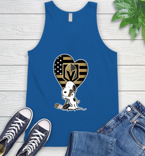 Vegas Golden Knights NHL Hockey The Peanuts Movie Adorable Snoopy Tank Top 5