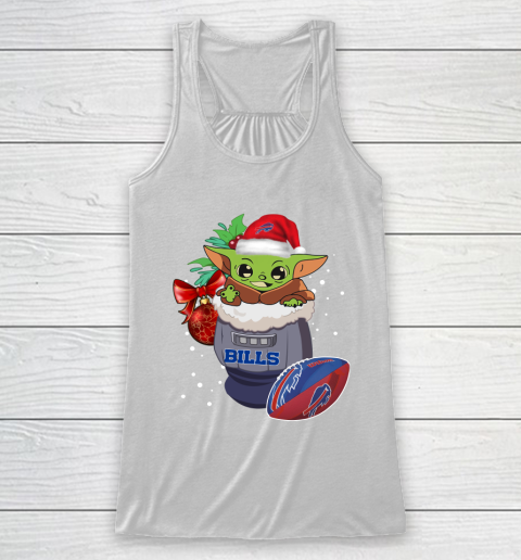 Buffalo Bills Christmas Baby Yoda Star Wars Funny Happy NFL Racerback Tank 2