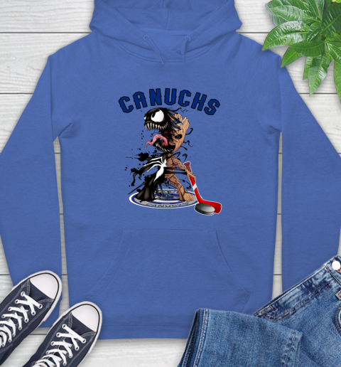 NHL Vancouver Canucks Hockey Venom Groot Guardians Of The Galaxy Hoodie 9