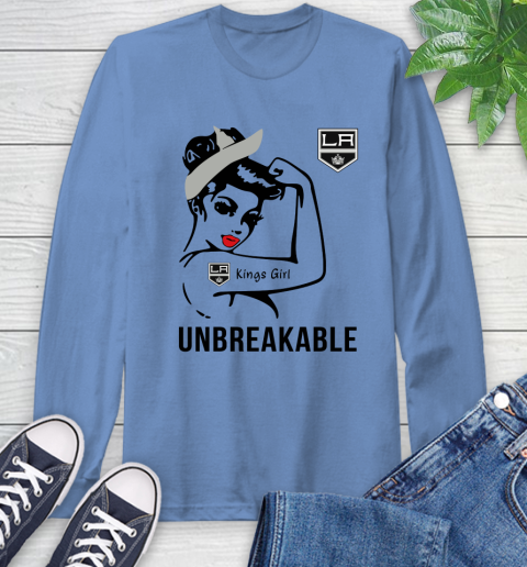 NHL Los Angeles Kings Girl Unbreakable Hockey Sports Long Sleeve T-Shirt 10