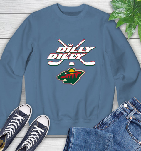 NHL Minnesota Wild Dilly Dilly Hockey Sports Sweatshirt 7