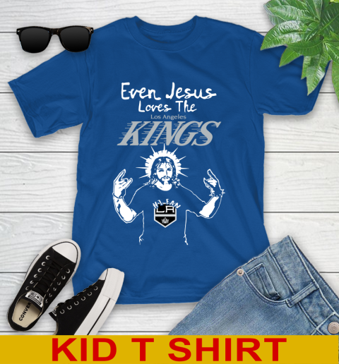Los Angeles Kings NHL Hockey Even Jesus Loves The Kings Shirt Youth T-Shirt 10