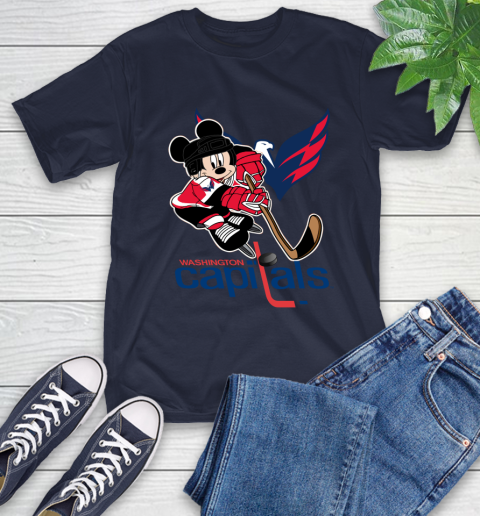 NHL Washington Capitals Mickey Mouse Disney Hockey T Shirt T-Shirt 16