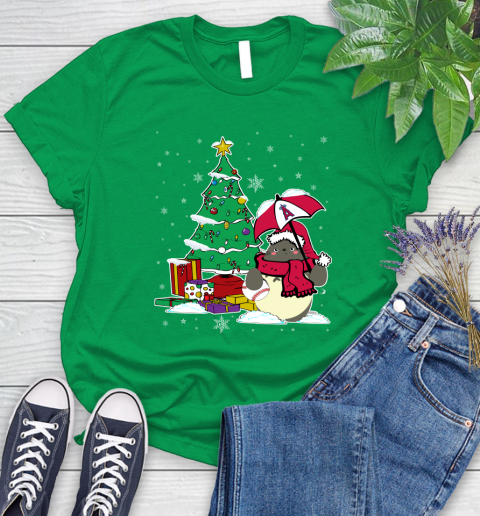 Los Angeles Angels MLB Baseball Cute Tonari No Totoro Christmas Sports Women's T-Shirt 9
