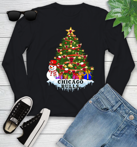 Chicago Bulls Merry Christmas NBA Basketball Sports Youth Long Sleeve 2