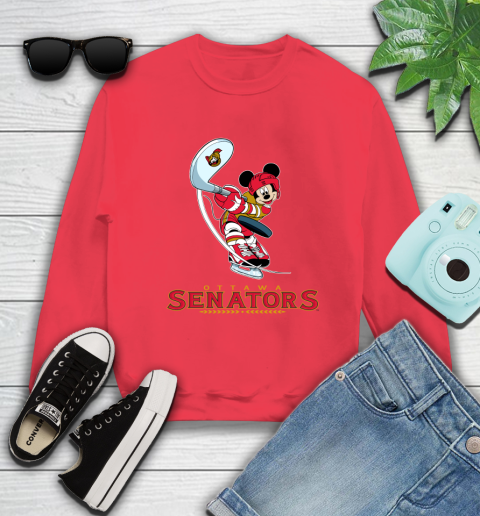 NHL Hockey Ottawa Senators Cheerful Mickey Mouse Shirt Sweatshirt 10