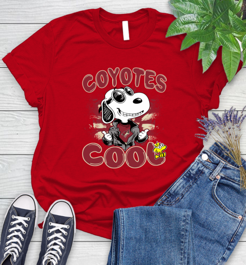 NHL Hockey Arizona Coyotes Cool Snoopy Shirt Women's T-Shirt 11