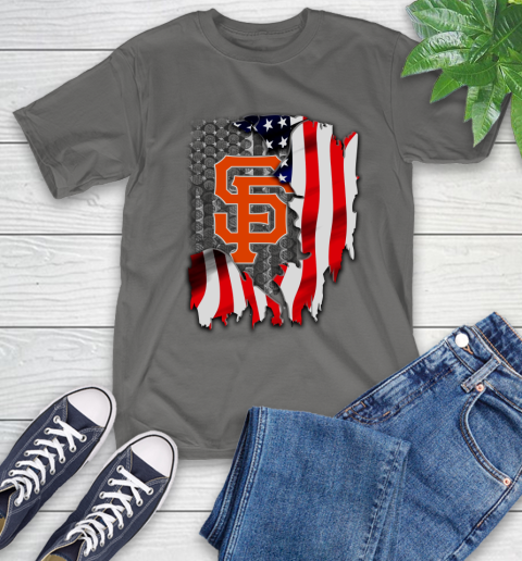 San Francisco Giants MLB Baseball American Flag T-Shirt 10