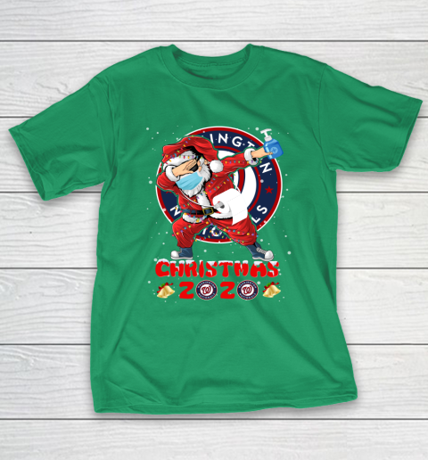 Washington Nationals Funny Santa Claus Dabbing Christmas 2020 MLB T-Shirt 5