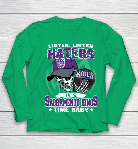 Listen Haters It is KINGS Time Baby NBA Youth Long Sleeve 4