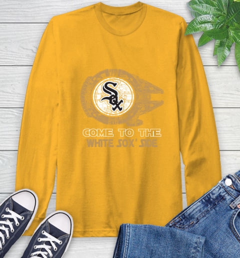 MLB Come To The Chicago White Sox Side Star Wars Baseball Sports Long Sleeve T-Shirt 2