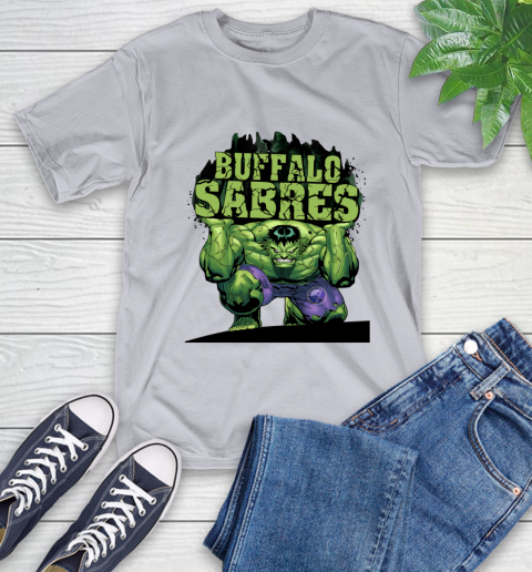 Buffalo Sabres NHL Hockey Incredible Hulk Marvel Avengers Sports T-Shirt 6