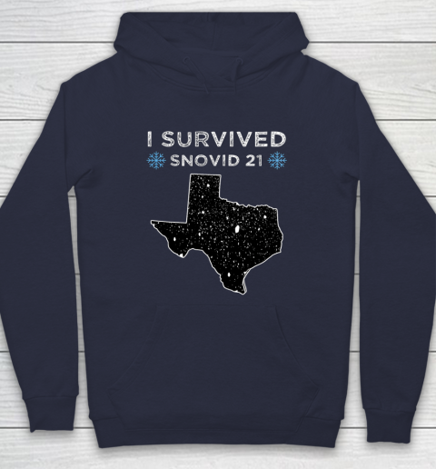 I Survived Winter Snow Storm 2021 Icy Freezing Weather Hoodie 2