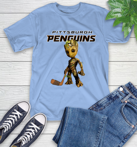 Pittsburgh Penguins NHL Hockey Groot Marvel Guardians Of The Galaxy T-Shirt 11