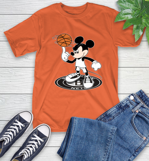 NBA Basketball Brooklyn Nets Cheerful Mickey Disney Shirt T-Shirt 5