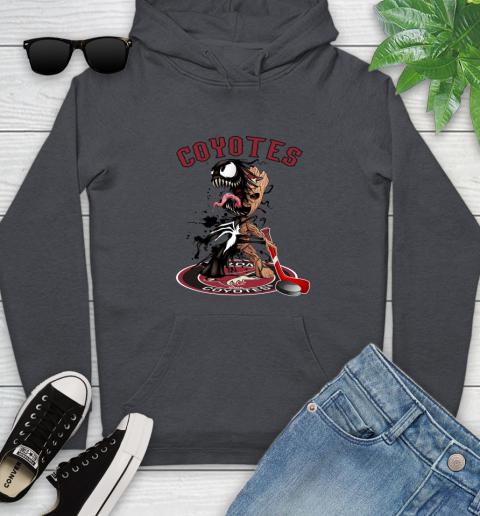 NHL Arizona Coyotes Hockey Venom Groot Guardians Of The Galaxy Youth Hoodie 8
