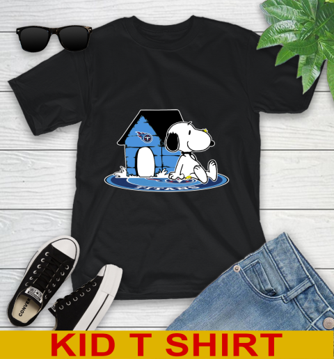 NFL Football Tennessee Titans Snoopy The Peanuts Movie Shirt Youth T-Shirt 2