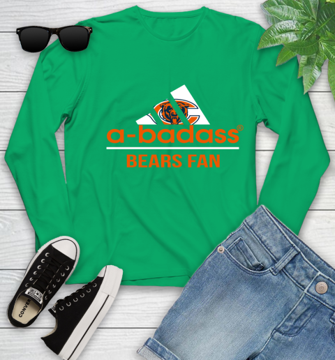 Chicago Bears NFL Football A Badass Adidas Adoring Fan Sports Youth Long Sleeve 7