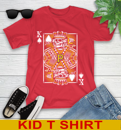 Pittsburgh Pirates MLB Baseball The King Of Spades Death Cards Shirt Youth T-Shirt 11