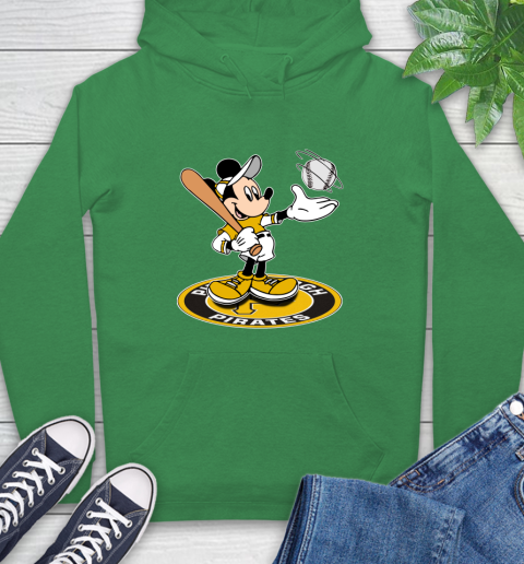 MLB Baseball Pittsburgh Pirates Cheerful Mickey Disney Shirt Hoodie 8
