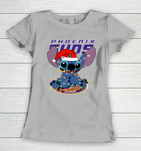 Phoenix Suns NBA noel stitch Basketball Christmas Women's T-Shirt 8
