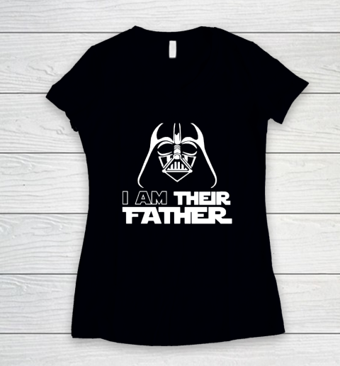 I Am Their Father, Happy Father' Day Women's V-Neck T-Shirt