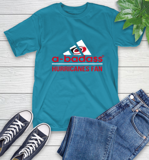 NHL A Badass Carolina Hurricanes Fan Adidas Hockey Sports T-Shirt 9