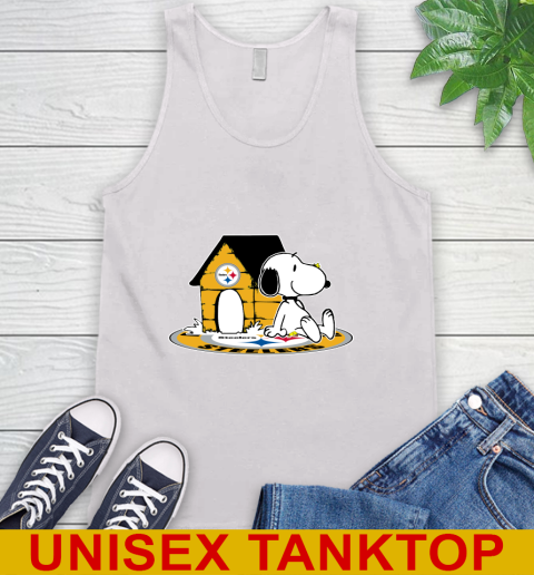 NFL Football Pittsburgh Steelers Snoopy The Peanuts Movie Shirt Tank Top