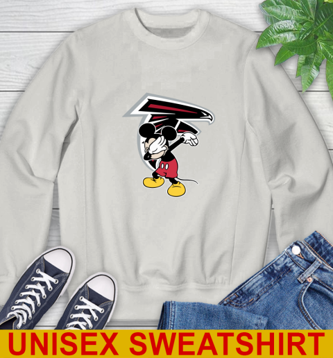 Atlanta Falcons NFL Football Dabbing Mickey Disney Sports Sweatshirt 12