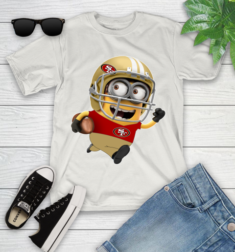 NFL San Francisco 49ers Minions Disney Football Sports Youth T-Shirt 12