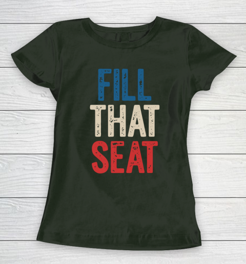 Fill That Seat Vintage North Carolina NC Fill The Seat Retro Women's T-Shirt 4