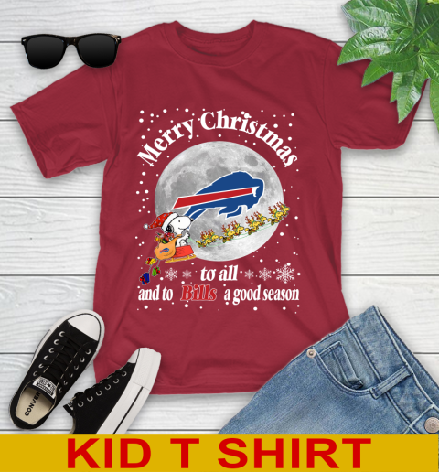 Buffalo Bills Merry Christmas To All And To Bills A Good Season NFL Football Sports Youth T-Shirt 12