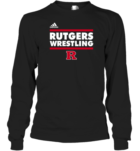 Jersey Jerry Wearing Rutgers Wrestling Long Sleeve T