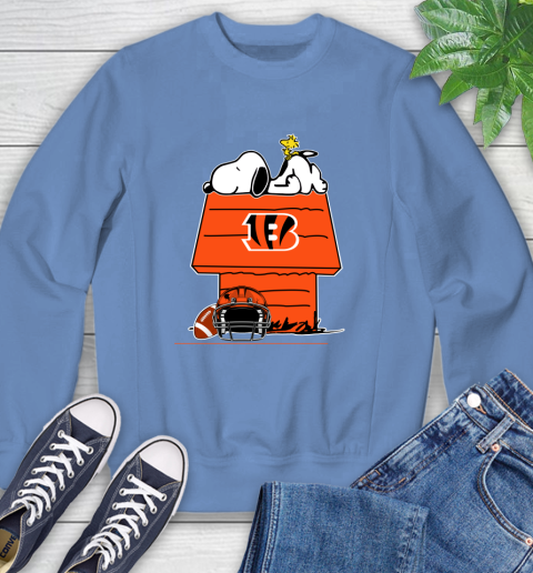 Cincinnati Bengals NFL Football Snoopy Woodstock The Peanuts Movie Sweatshirt 11