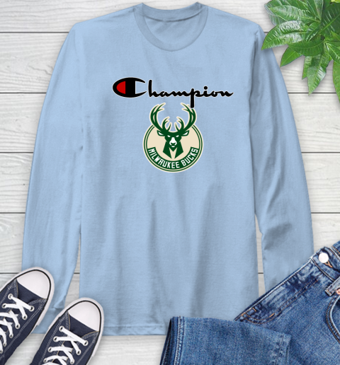 NBA Basketball Milwaukee Bucks Champion Shirt Long Sleeve T-Shirt 6