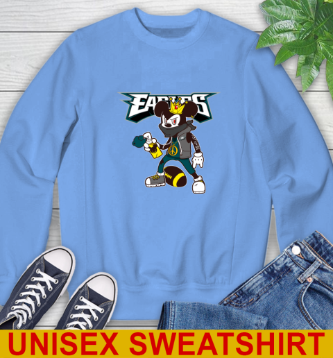 Philadelphia Eagles NFL Football Mickey Peace Sign Sports Sweatshirt 12 Philadelphia Eagles NFL Football Mickey Peace Sign Sports Sweatshirt - Image 12