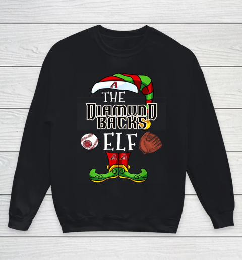 Arizona Diamondbacks Christmas ELF Funny MLB Youth Sweatshirt