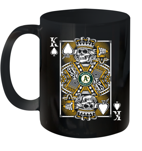 Oakland Athletics MLB Baseball The King Of Spades Death Cards Shirt Ceramic Mug 11oz