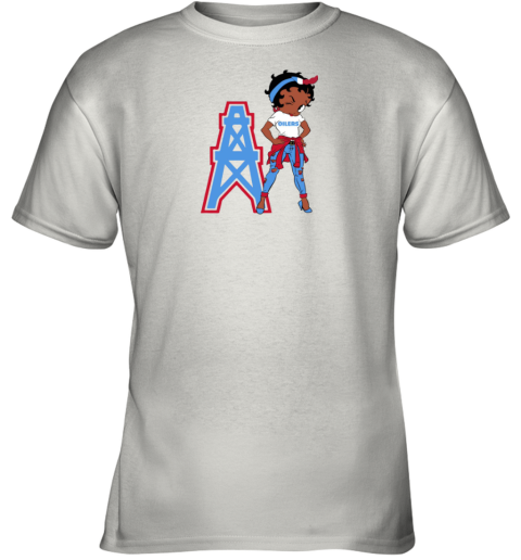 Betty Boop Houston Oilers Throwback Youth T-Shirt