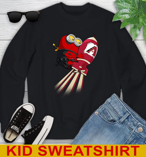 MLB Baseball Arizona Diamondbacks Deadpool Minion Marvel Shirt Youth Sweatshirt