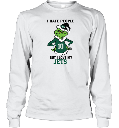 I Hate People But I Love My Jets New York Jets NFL Teams Long Sleeve T-Shirt