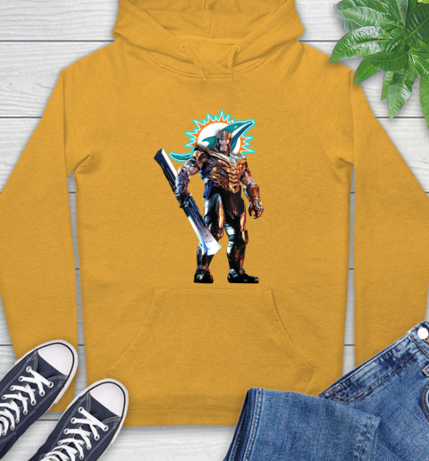NFL Thanos Gauntlet Avengers Endgame Football Miami Dolphins Hoodie 3